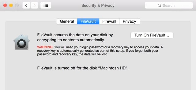 mac shutdown while decrypting