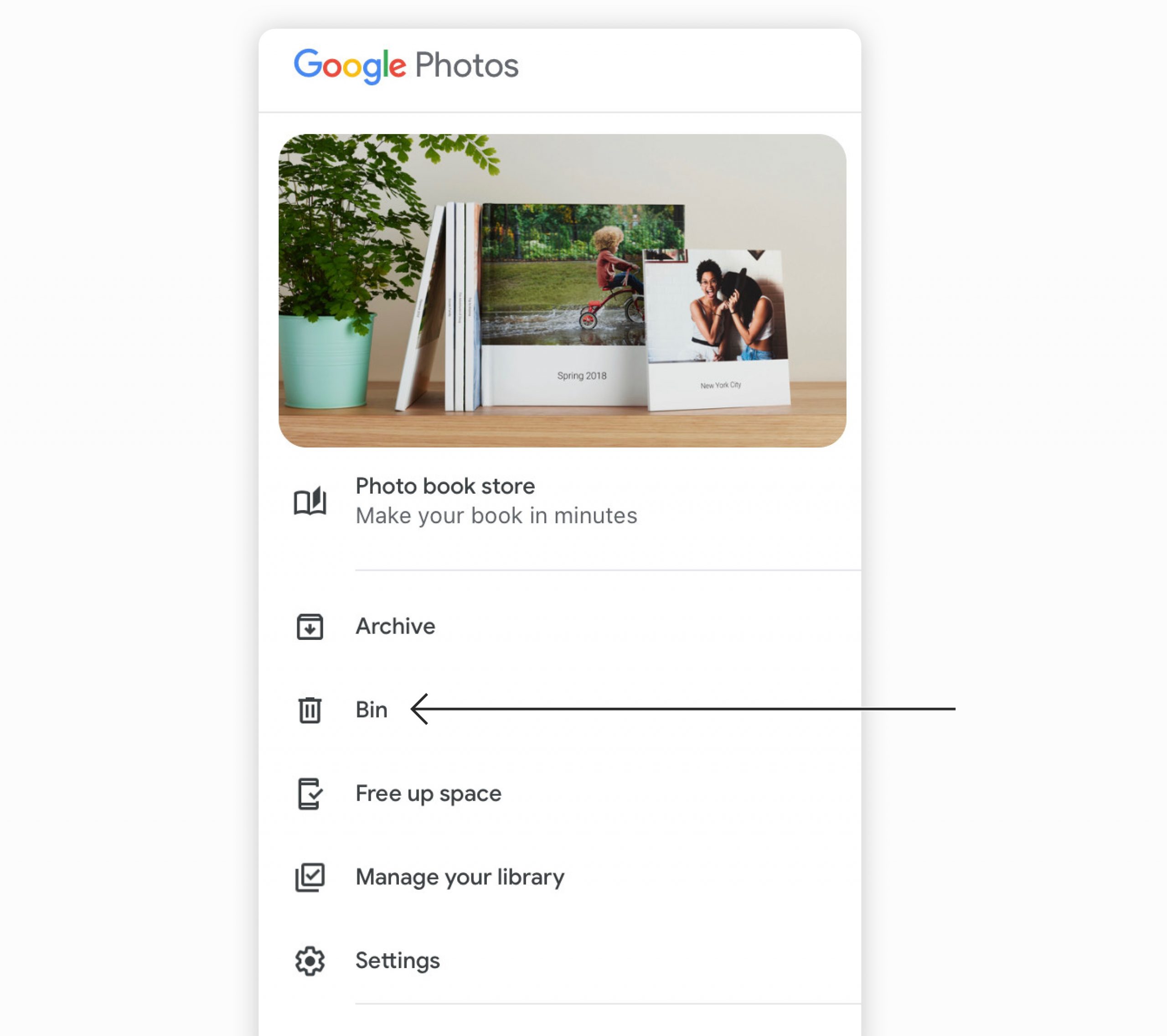 deleting photos from google photos