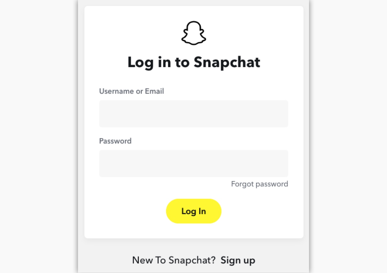 snapchat account login