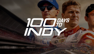 100 Days to Indy banner