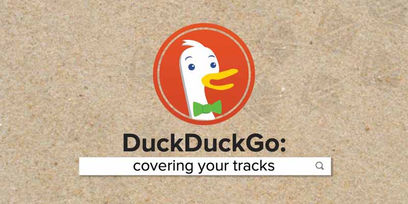 DuckDuckGo banner.
