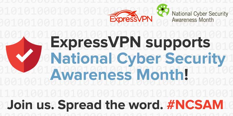 ExpressVPN National Cyber Security Month.