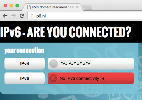 check if you are using ipv6