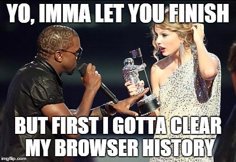 clear your browser history 1x a month