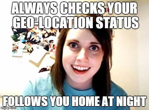 check when your location is being shared