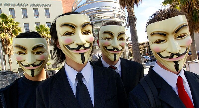 Anonymous taking to the streets to protest