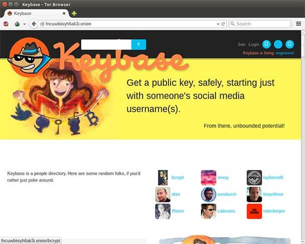 keybase dark web websites