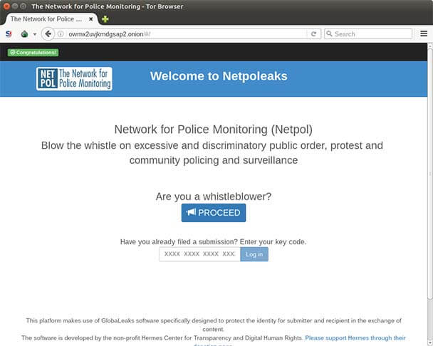 Netpoleaks monitors UK Police