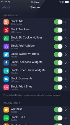 1blocker security app