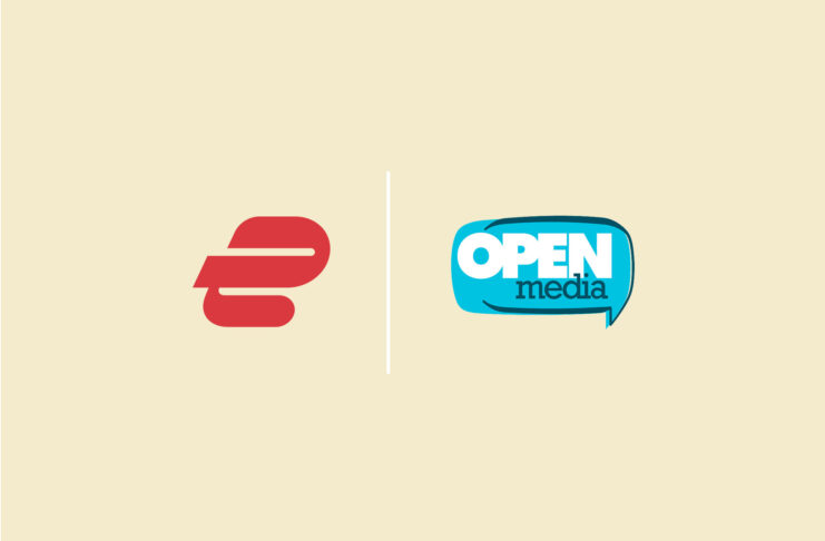 ExpressVPN and OpenMedia logos.