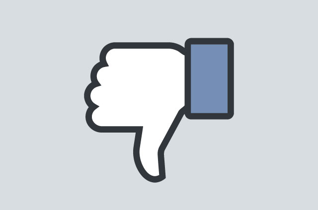 Thumbs down icon from Facebook