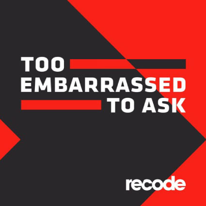 Too embarrassed to ask podcast logo.