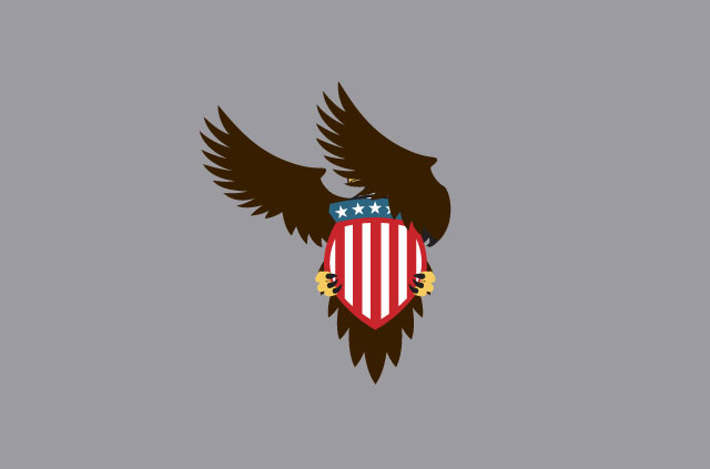 An illustration of an eagle covering its eyes.