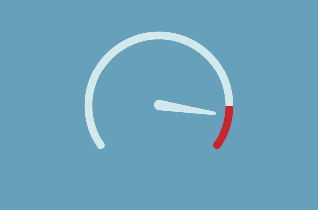 An illustration of a speedometer.