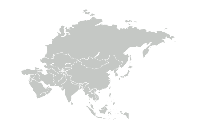 A map of Asia.