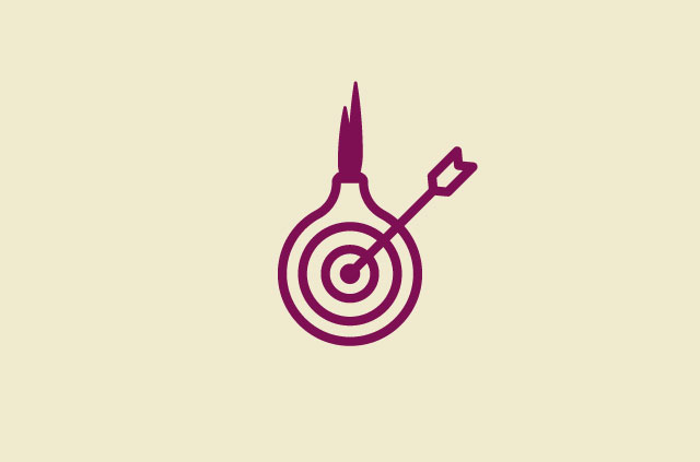 Tor Onion with arrow through the middle