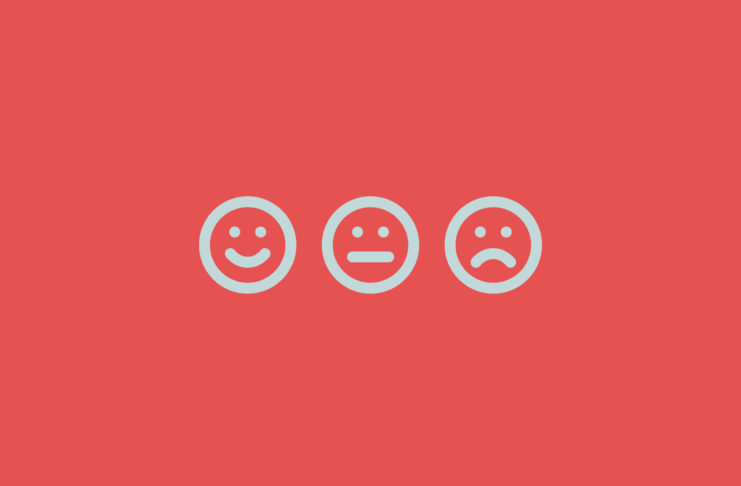 Three emojis showing emotions.