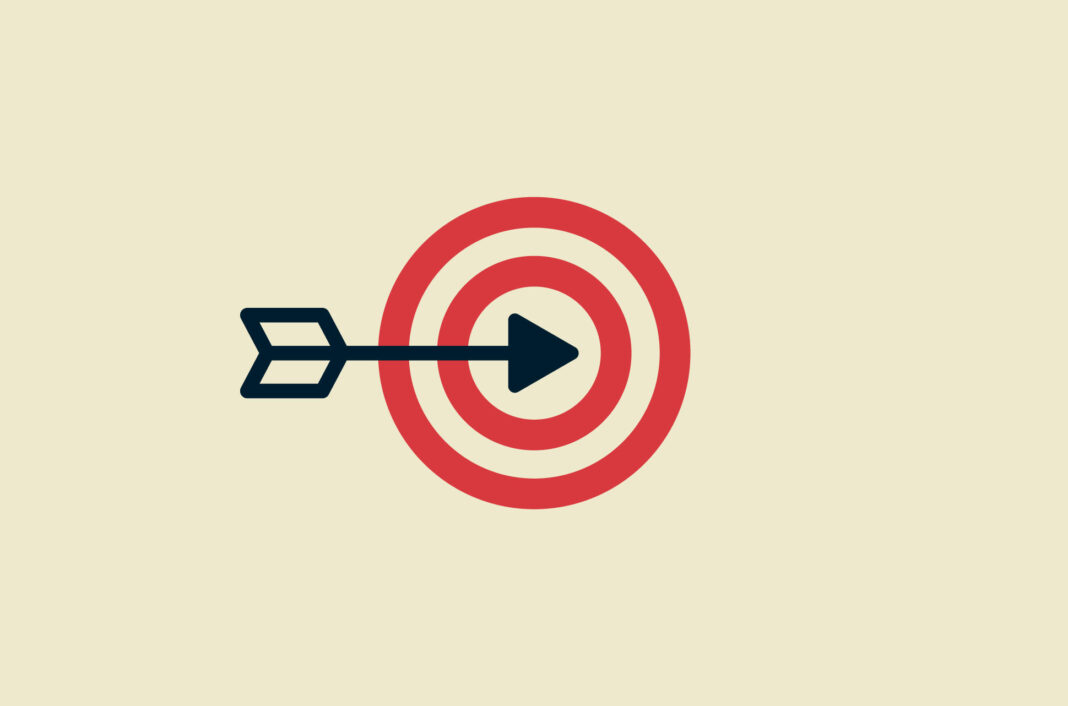 An arrow hitting a target representing niche streaming services