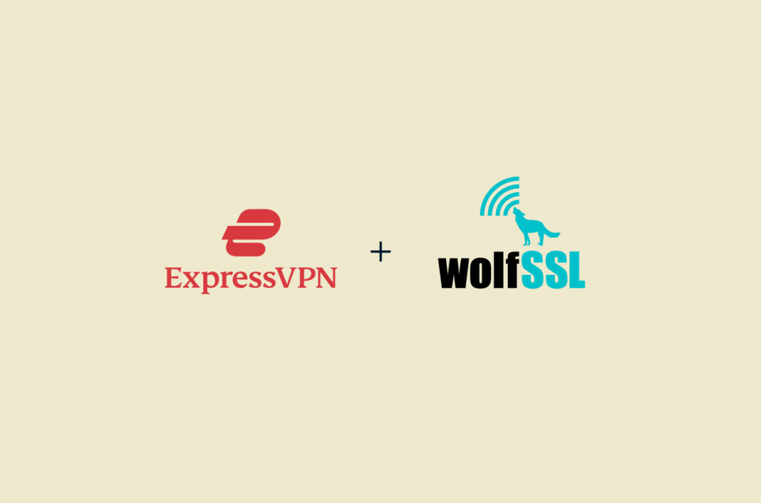 ExpressVPN and wolfSSL logos.