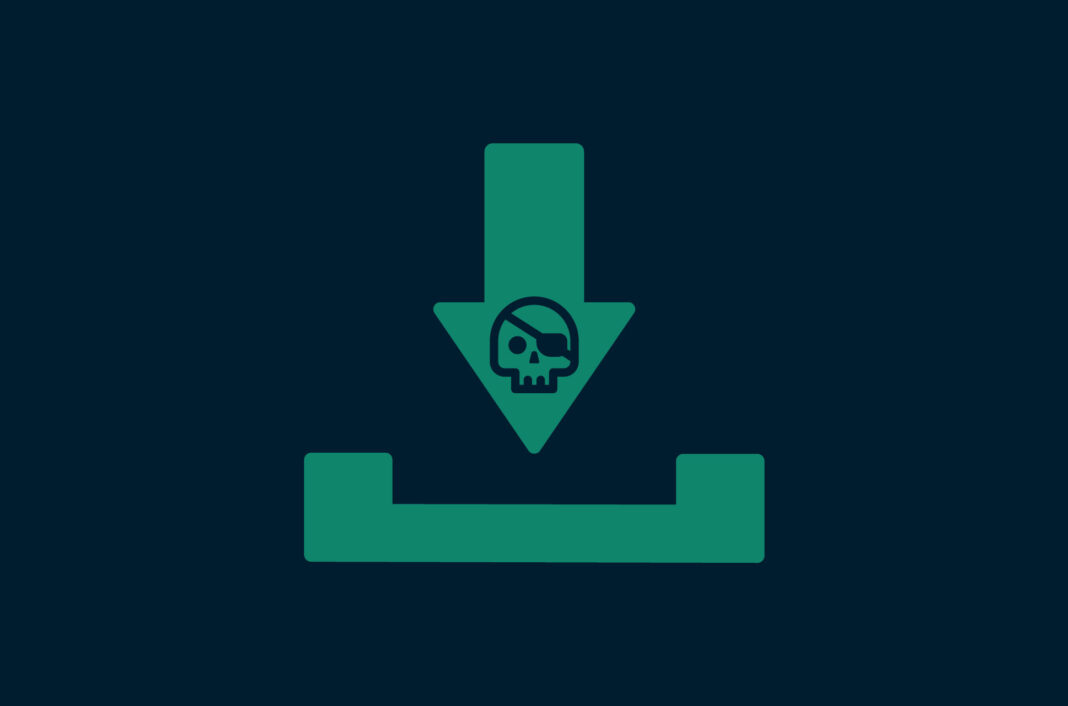 Download symbol with a skull wearing an eye patch.