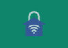 House-shaped padlock with Wi-Fi icon