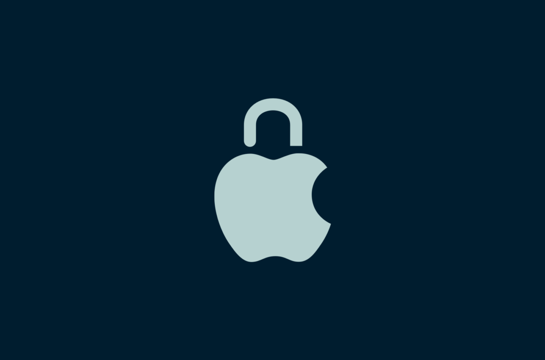 apple logo with padlock