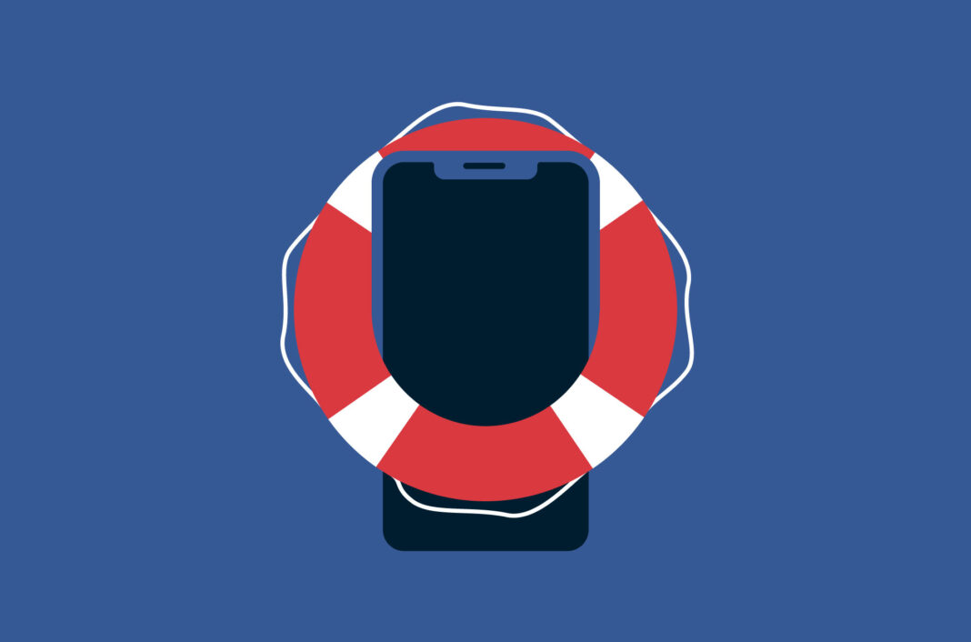 Smartphone in life vest.