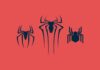 Various Spider-Man movie logos.