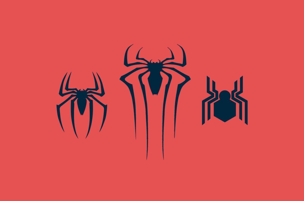 Various Spider-Man movie logos.