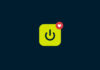 An app icon with a power symbol and a heart notification.