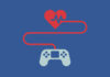 Game controller connected to a heart beat.