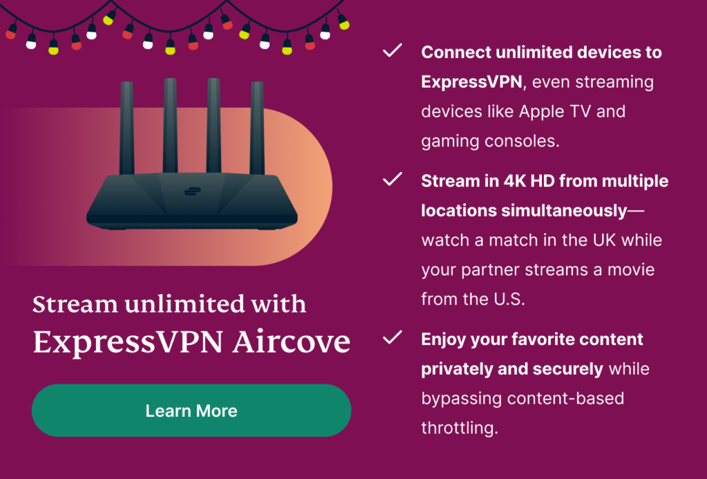 get the best router for streaming expressvpn aircove