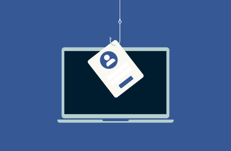 Kein Phishing-Schutz: Persönliche Informationen werden aus einem Laptop gefischt.