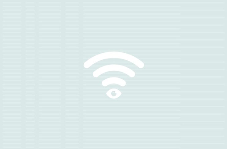 Wi-Fi symbol with an eye.