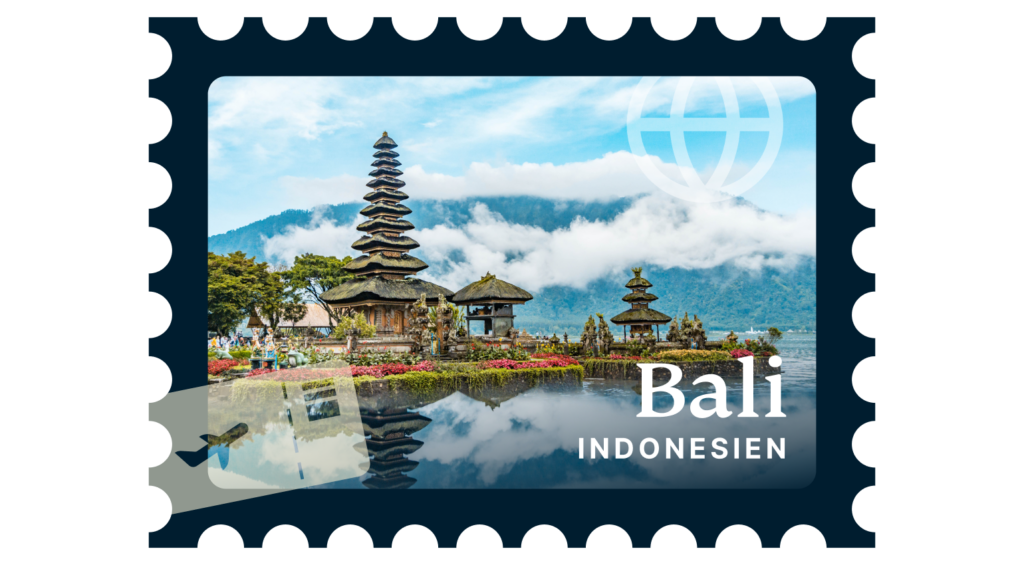 Bali, dargestellt auf einer Briefmarke