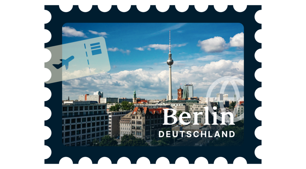 Berlin, dargestellt auf einer Briefmarke