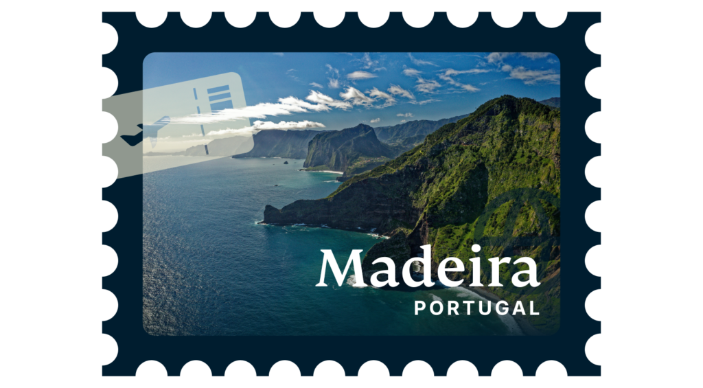 Madeira, dargestellt auf einer Briefmarke