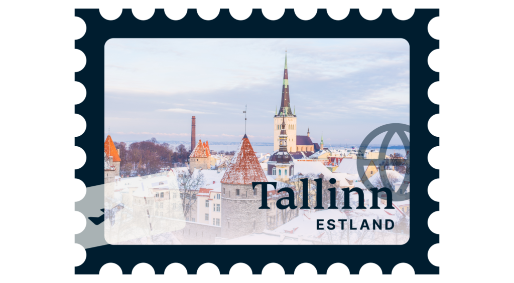 Tallinn, dargestellt auf einer Briefmarke