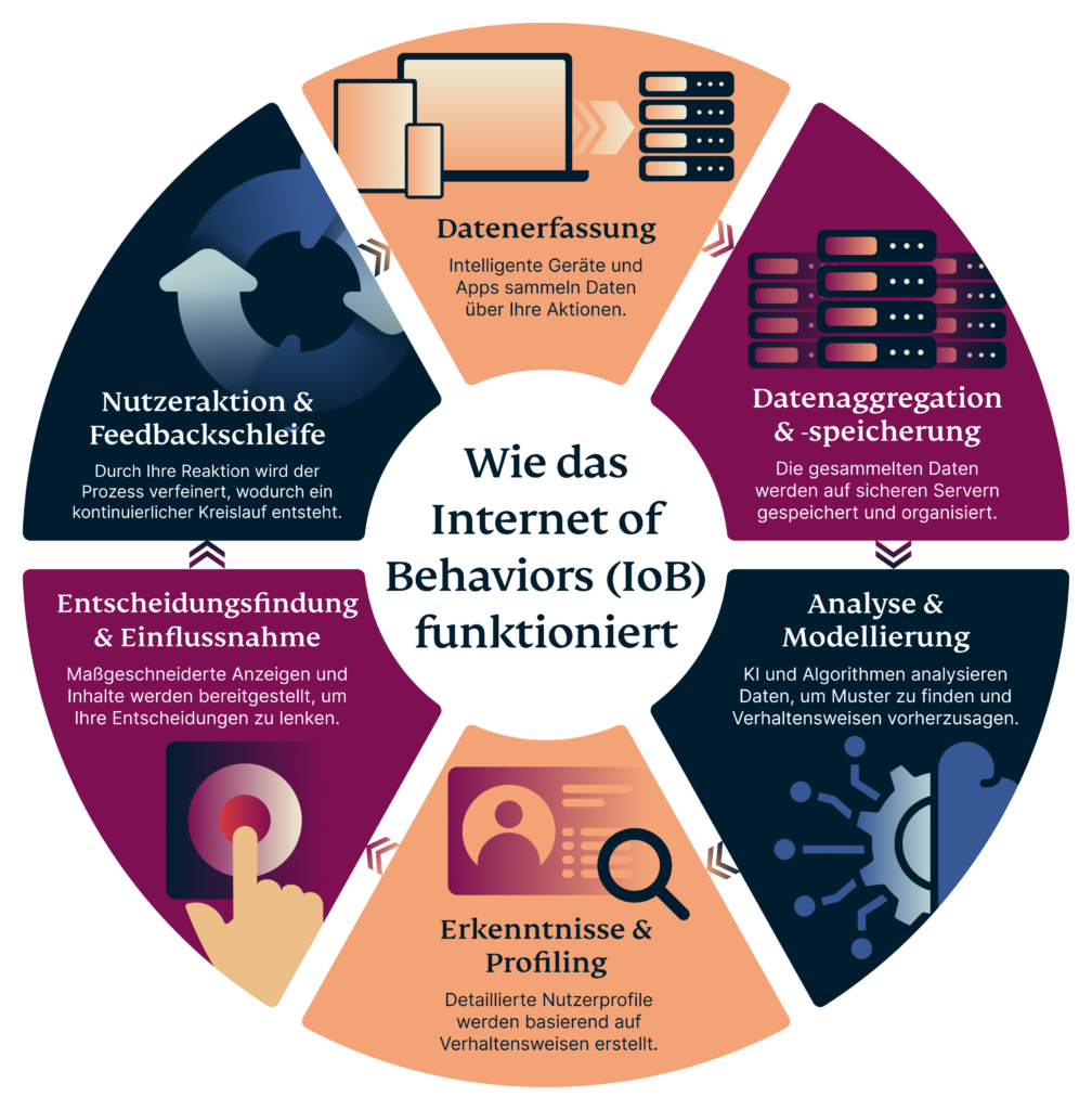 Darstellung eines Kreislaufs, wie das IoB funktioniert