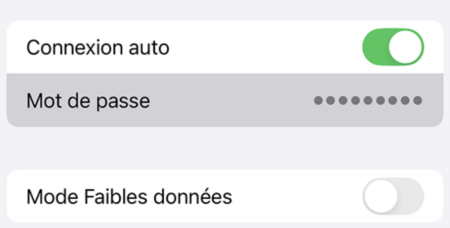 Mot de passe Wi-Fi iPhone